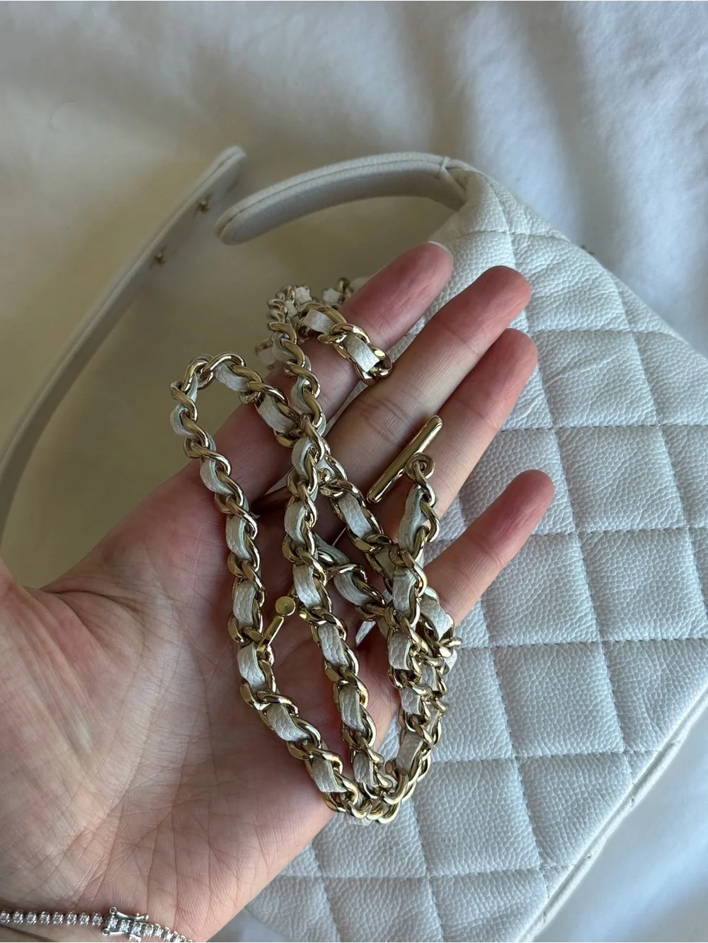 CHANEL authentic white